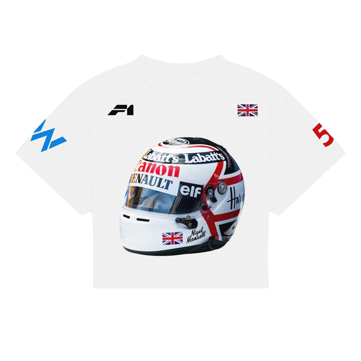 MANSELL HELMET SHIRT | WHITE