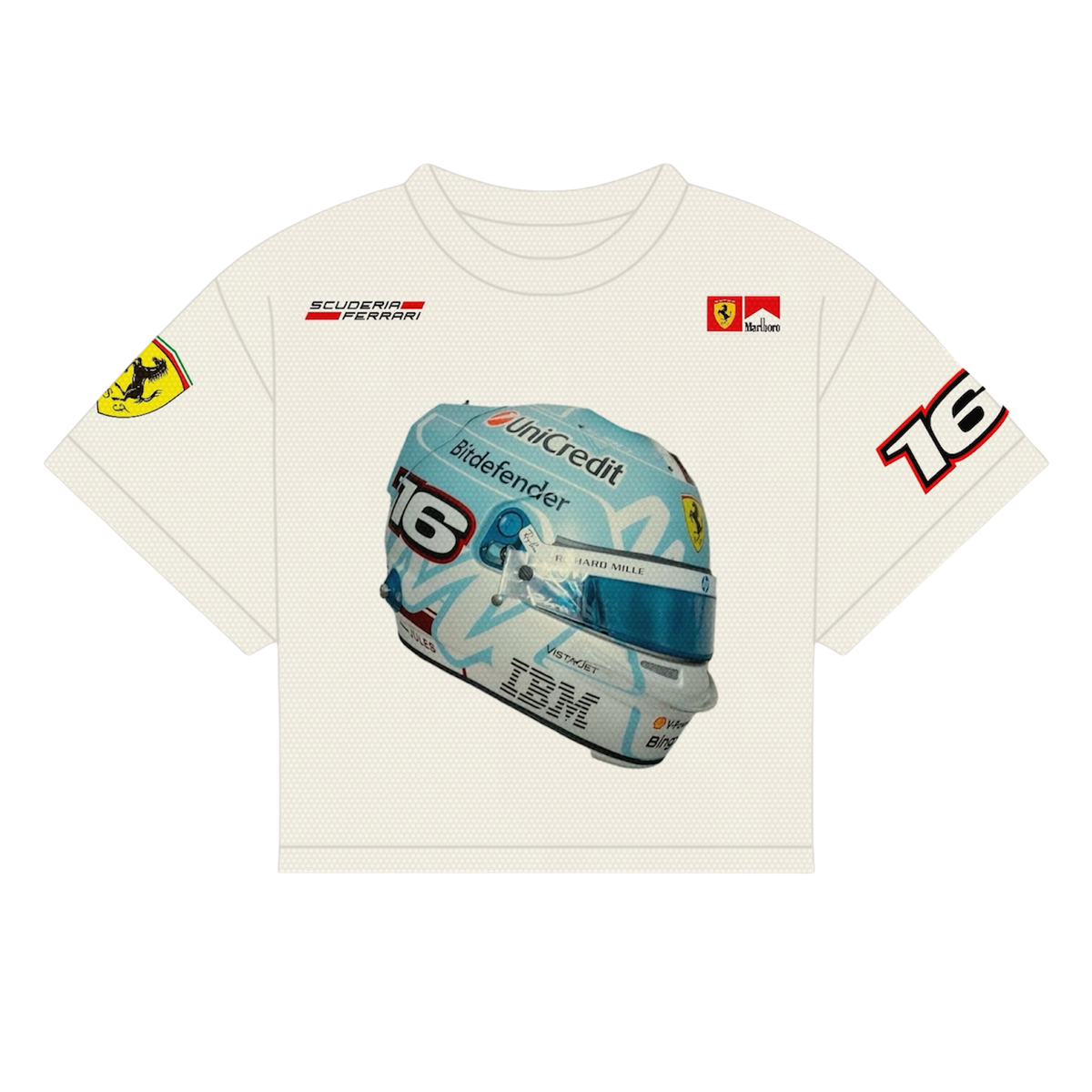 LECLERC HELMET MIAMI 2026 GP SHIRT | OFF-WHITE