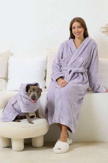 Doggo Robe Matching Set | Lavender