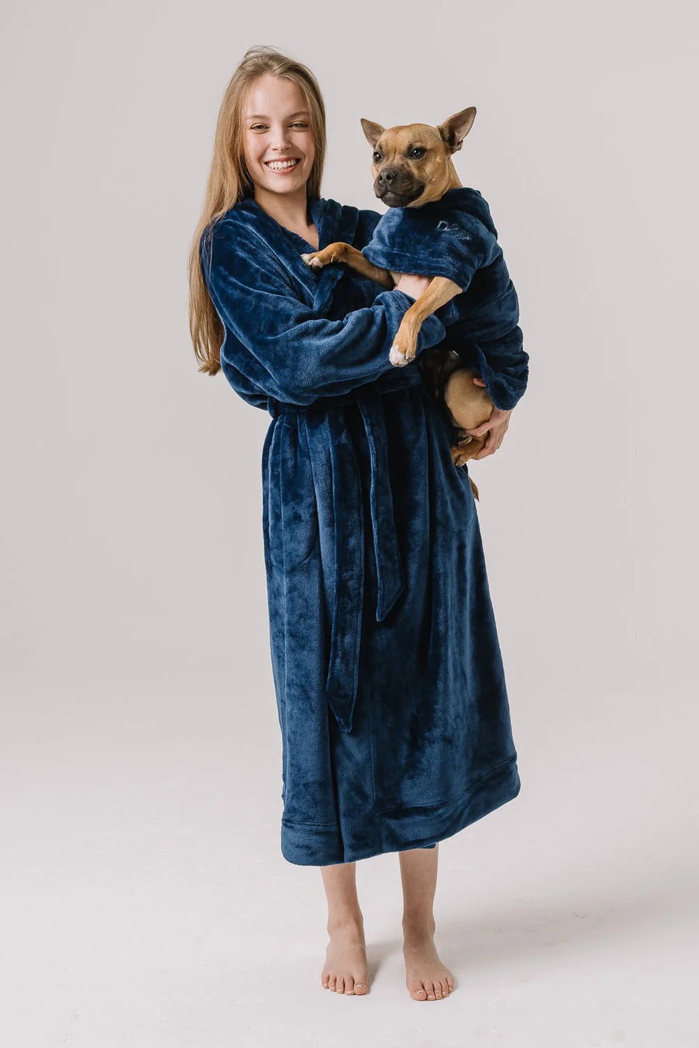 Doggo Robe Matching Set | Navy
