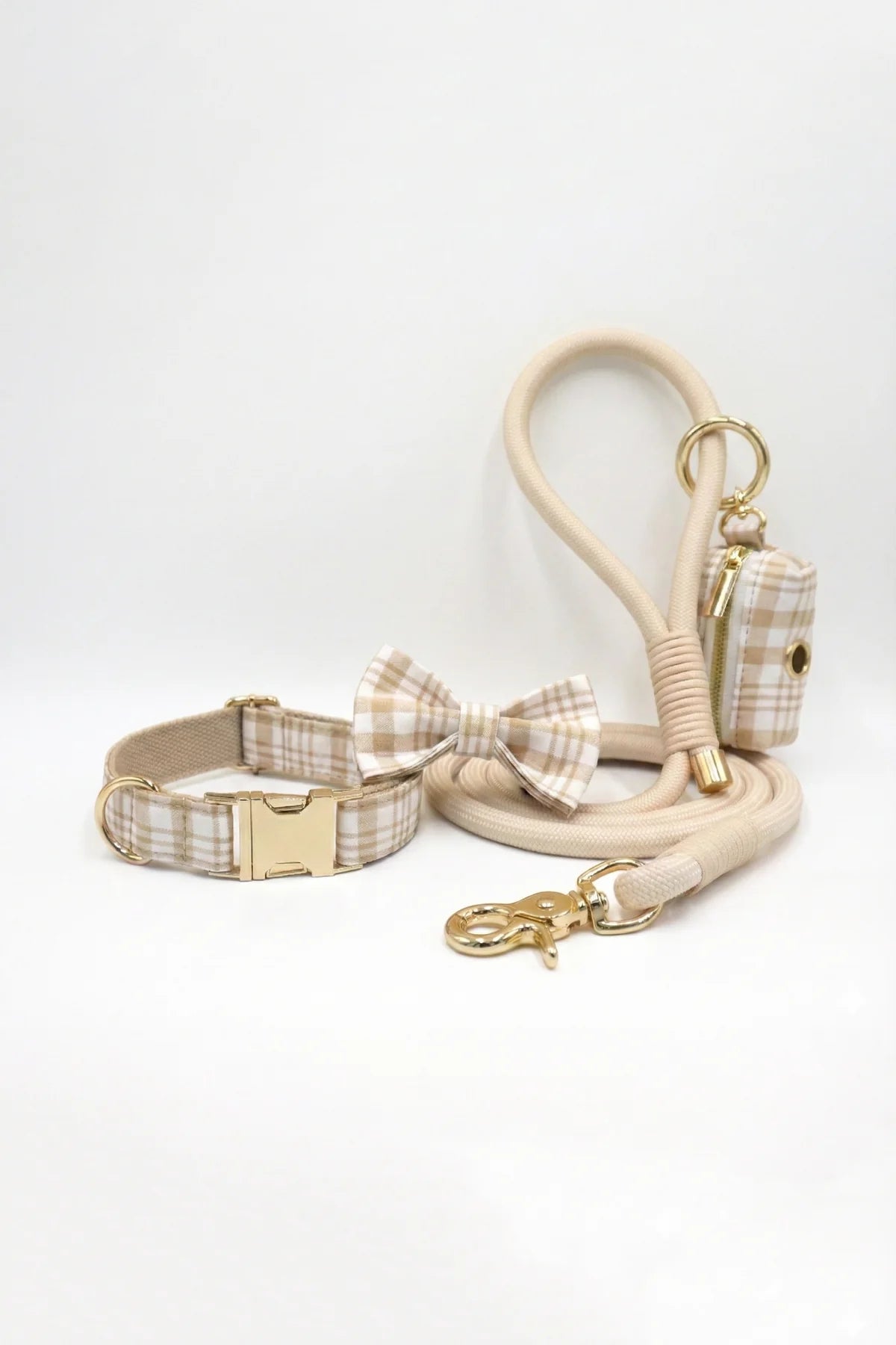 Doggo Collar & Leash Set | Cream